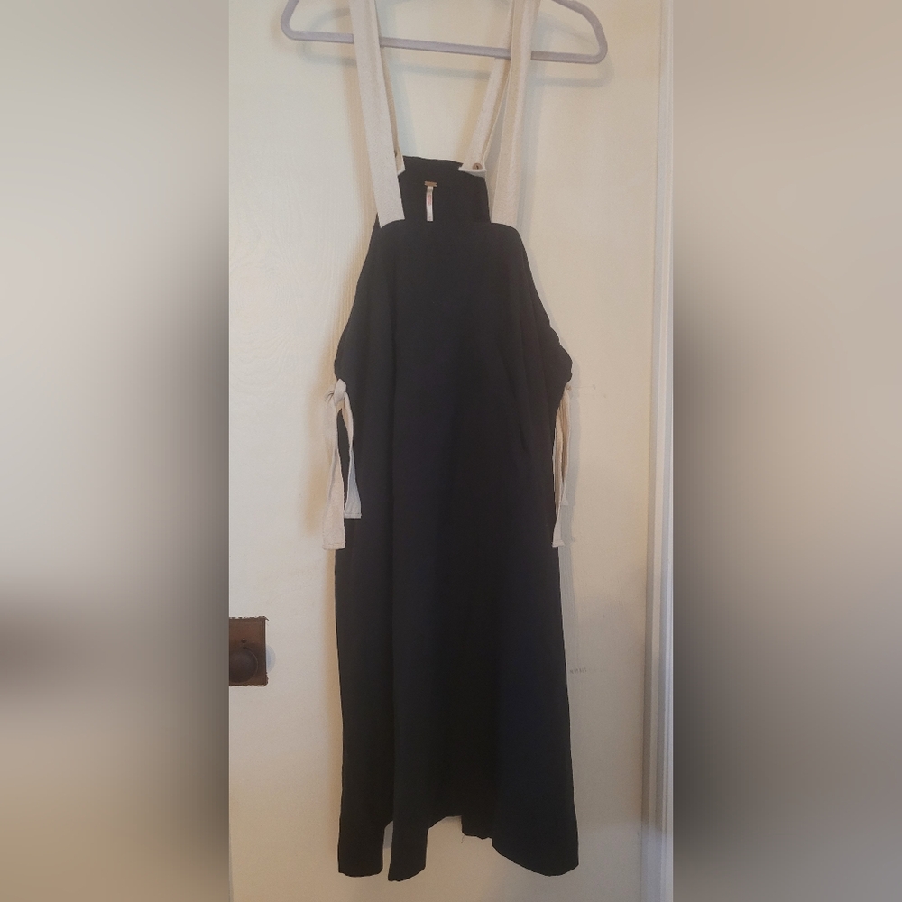 Free People Bib Apron Jumper MIDI DRESS NWOT Sz XS